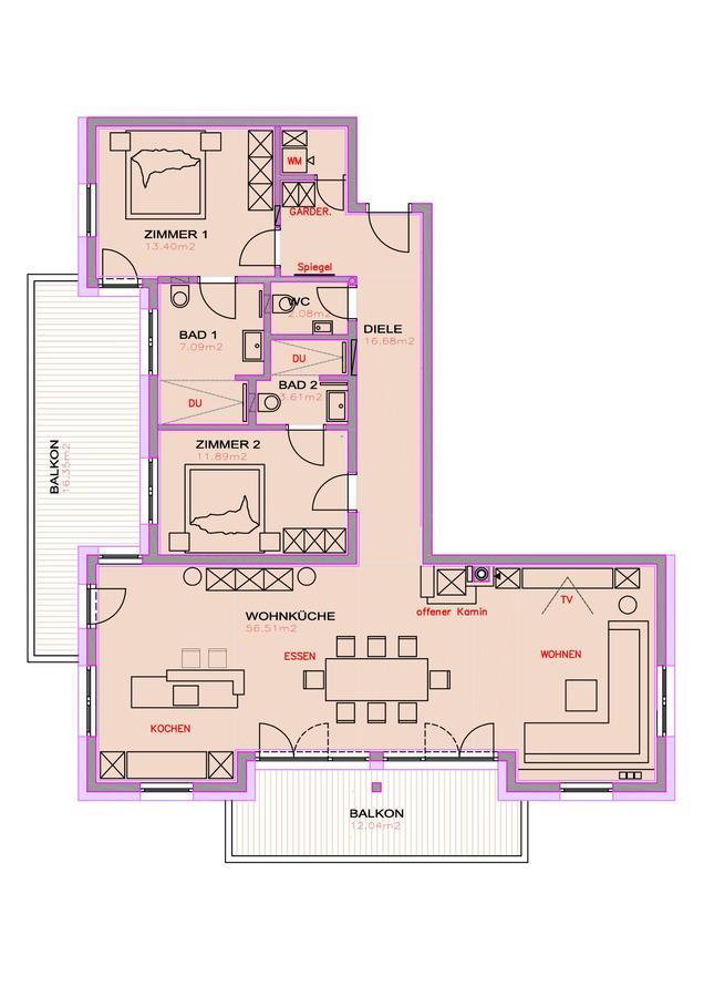 Apartament Alpin Penthouse Hollersbach Hollersbach im Pinzgau Zewnętrze zdjęcie